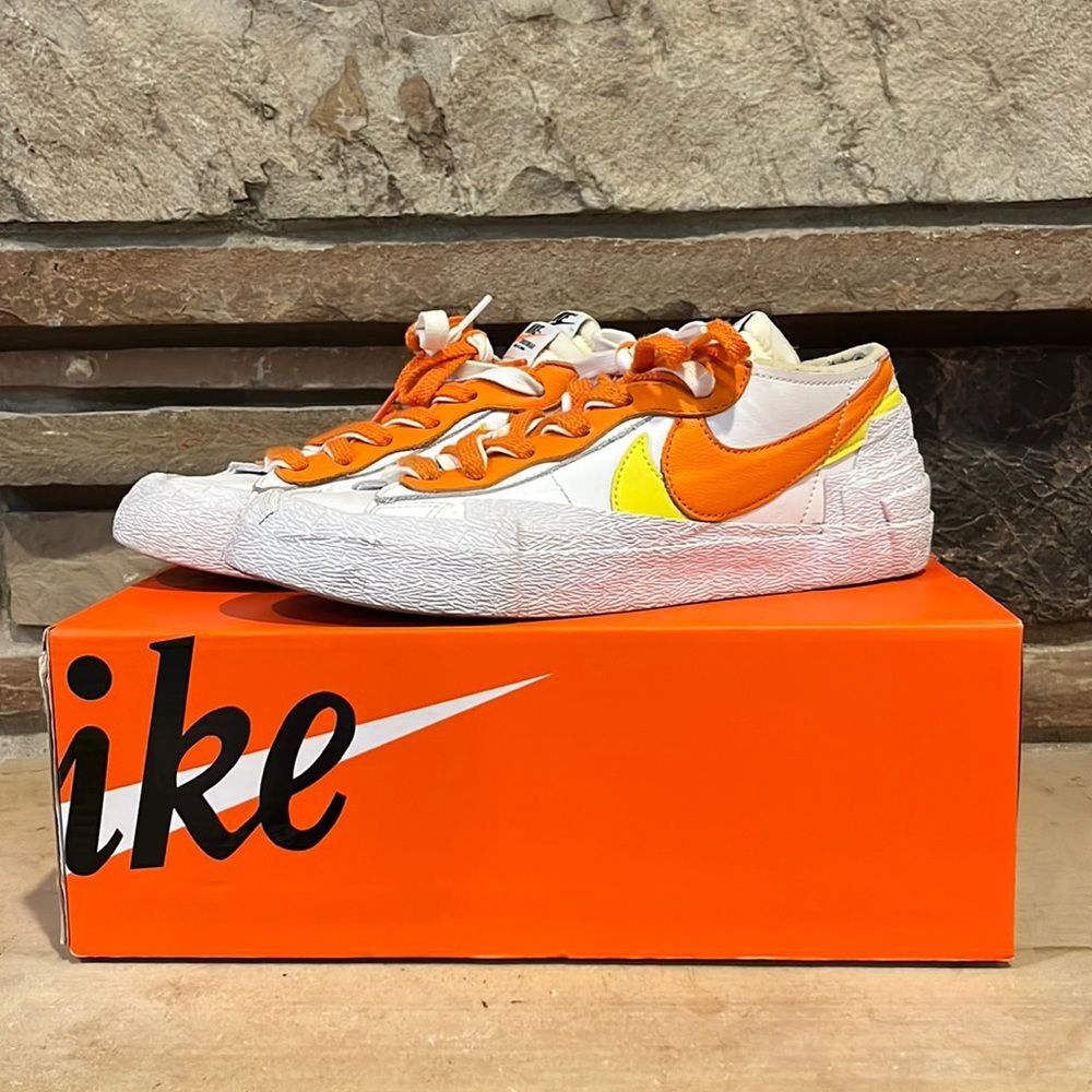 Nike x Sacai Blazer Low 'Magma Orange White' Low Top Sneaker